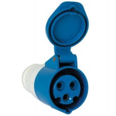 Βιομηχανικό Φις Θηλυκό 16A 3P 230V Μπλέ IP44